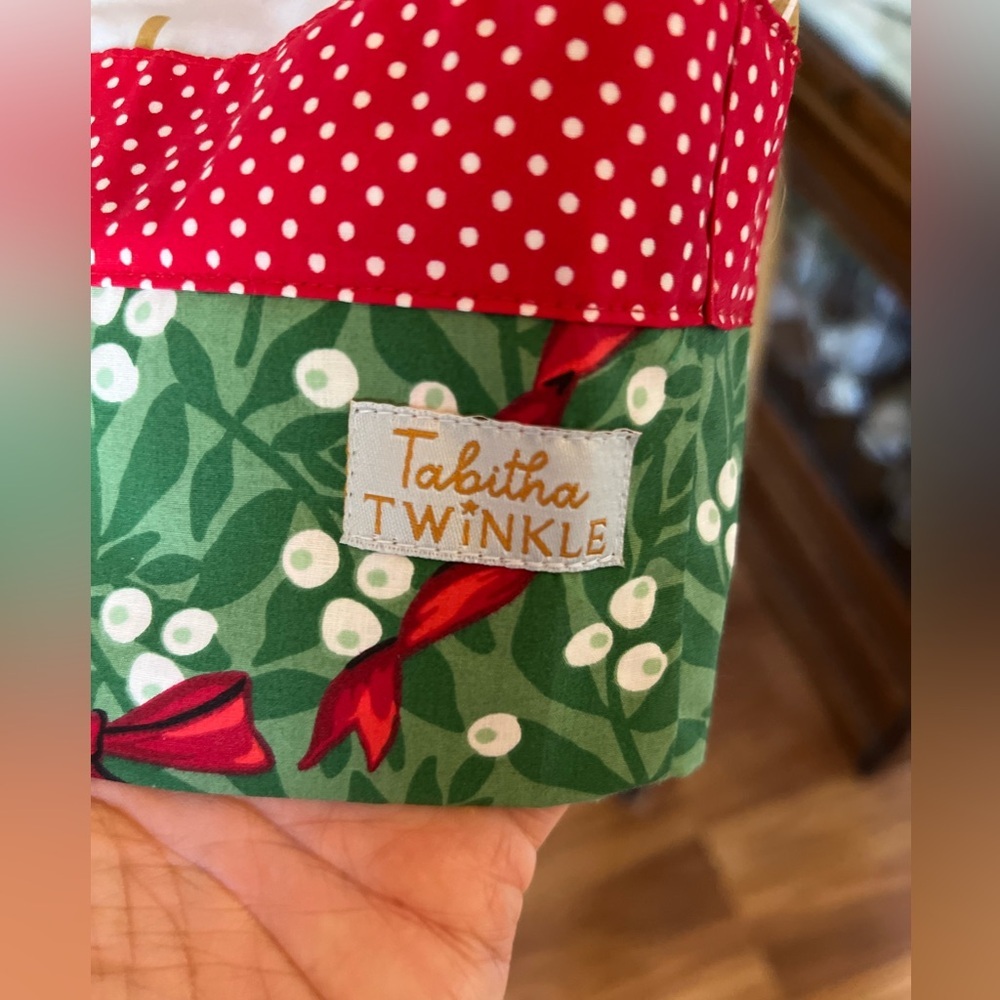 Tabitha Twinkle Candy cane apron  dress 3-4 - Picture 3 of 10